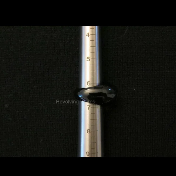 Baccarat Tango Crystal Ring in Black and Gold Bronze Size 6.5 or 52/53 Preowned - Picture 11 of 11